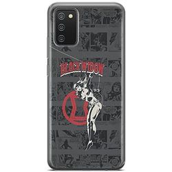 ERT GROUP mobiltelefonfodral för Samsung A02S originalt och officiellt licensierat Marvel mönster Black Widow 006 optimalt anpassad till formen på mobiltelefonen, fodral tillverkad av TPU-plast