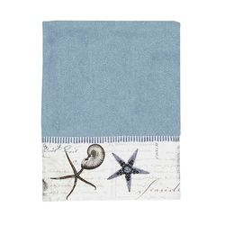 Avanti Antigua Guest - Asciugamani di carta, 100% Cotone, Nebbia blu., Telo da bagno