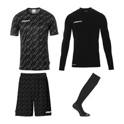 uhlsport Set da Portiere Unisex da Calcio - Set di Maglie Progressive - Set Completo da Portiere Composto da Maglia, Strato di Base, Pantaloni e Calzini - Set di Maglie per Bambini e Adulti