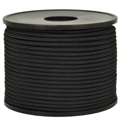 Corderie Italiane®, 006091332, Solko do karabinów do nurkowania, rdzeń Dyneema® SK75 pleciony, powłoka poliestrowa o wysokiej wytrzymałości na rozciąganie, średnica 2 mm, 25 metrów, kolor czarny