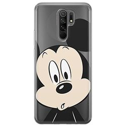 ERT GROUP mobiltelefonfodral för Xiaomi REDMI 9 originalt och officiellt licensierat Disney mönster Mickey 019 optimalt anpassad till formen på mobiltelefonen, gedeeltelijk transparant