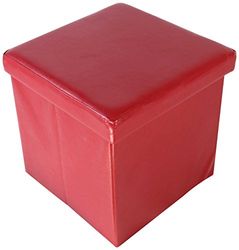 ECHTWERK EW-SW Caja Taburete, Plegable, 38 x 38 cm Aprox, Piel sintética, Caja de Almacenamiento