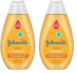 Johnson's Baby, Champú clásico, Pelo suave, brillante e hidratado, 500 ml (Paquete de 2)