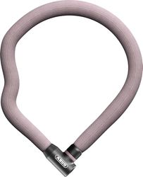 ABUS Kettingslot Goose Lock 4204K - buigzaam, klappervrij fietsslot van gehard staal - 4 mm dikke stalen ketting, 28 mm totale diameter - 110 cm lang - met sleutel - oudroze