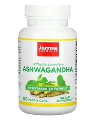 Jarrow Formulas Ashwagandha 300mg - 120 cápsulas vegetales, Suplemento natural para el estrés y el bienestar