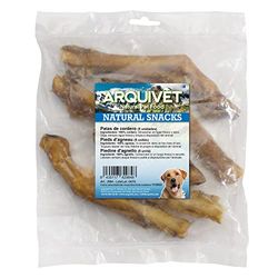 ARQUIVET Patas de Cordero (Bolsa 5 uds.) - Snacks 100% Naturales para Perros - Premios, recompensas, chuches, golosinas, chucherías caninas - Ayuda a la Limpieza Dental