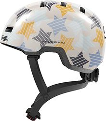 ABUS kinderhelm Skurb Kid - robuuste fietshelm in skaterlook met ruimte voor een vlecht of staart in diverse designs - voor meisjes en jongens - Grijs, maat S