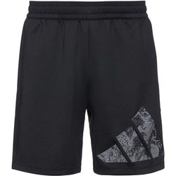 adidas Heren Workout Logo Gebreide Korte Shorts, S 7" Zwart