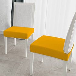 Italian Bed Linen MB Home Basic - Funda para Silla, Color Amarillo