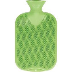 fashy Hot Water Bottle Wave Checked 2.0 L Green
