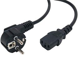 Waytex – 51101 – netsnoer voor apparaten – 2P + T – 1,8 m – zwart