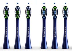 Têtes de rechange Wagner Stern pour brosses à dents WT8800Series et Whiten+ Edition. 6 morceaux. Doux.