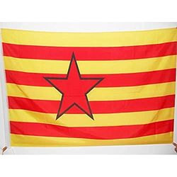 AZ FLAG - Aragon Independentist Flag - 3x5 Ft - Aragon Estrelada nationalist Banner with Sleeve - 100% Polyester - Fade Resistant - Vivid Colors - 3' x 5' Feet - 150x90 Cm