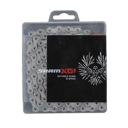 SRAM X.01 Eagle Hollow Pin 12-voudig inclusief PowerLock ketting, zilver, 126