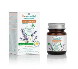 Puressentiel - Capsule di olio essenziale di lavanda vera biologica - 100% puro e naturale - Gusto neutro - 60 mini-capsule deglutibili