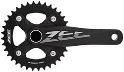 Shimano Zee FC-M640, Set per Catena, Nero