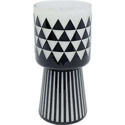 Kare Vaso di design Brillar, vaso da tavolo, nero/bianco, altezza articolo 31 cm