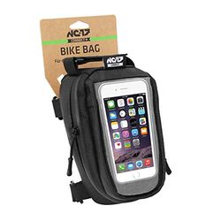 NC-17 - NC-17 Universal Fahrrad Ebike Oberrohrtasche│Rahmentasche│Lenkertasche│Staufach│Kabeldurchlass│Touchscreen, NC-17 bolsa de tubo superior de bicicleta eléctrica universal│bolsa de marco│bolsa de manillar│compartimento de almacenamiento│salida de cable│pantalla táctil│para teléfonos inteligentes de todos los tamaños comunes Unisexo, Negro, - 4357