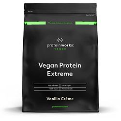THE PROTEIN WORKS - Protéine Végane Extrême | Mélange de vitamines ajouté | Qualité première | Shake de protéines végétales | 57 Servings | Crème Vanillée | 2kg