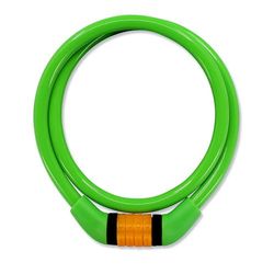 Crazy Safety Lucchetto da Bici per Bambini | Catena per Bici Resistente alle Intemperie | Lucchetto a Combinazione Facile da Usare | Cavo Antifurto Bici per Bambini | Accessori Bici (Verde)