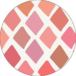 Bonateks, Round Digital Printed Mouse Pad, Non-Slip Base, for Office and Home, Diameter:22cm