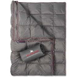Get Out Gear Couverture de Camping Double Bouffante, compacte, légère et Chaude | Idéale pour l'extérieur, Les Voyages, Le Stade, Les Festivals, la Plage, Le hamac | Couette de Camping résistante à