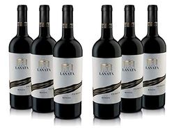 Villa Lanata Piemonte Doc Rosso Vino Tinto Italiano - 6 Botellas X 750ml