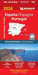 ESPANA PORTUGAL INDECHIRABLE 17794 2024: wegenkaart Schaal 1 : 1.000.000