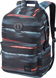 Nitro Urban Plus, Old School Daypack met extra gevoerd laptopvak, urban streetpack, dagelijkse rugzak, schoolrugzak, schooltas met zijvak voor flessen in de fles, Acid Dawn