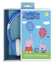 OTL Technologies Junior Peppa Pig Unicorn kinderhoofdtelefoon (gevoerde beugel, volumebegrenzing tot 85 dB, kleurrijk Peppa Pig design, voor jongens en meisjes), turquoise/roze, Peppa Pig George Rocket