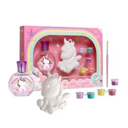 Eau My Unicorn Kids Gift Set – Includes Eau de Toilette Perfume (50 ml), Paintable Unicorn Figurine & Paint Pack – Vegan & Dermatologically Tested – Enchanting Fruity Floral Scent – Best Gift for Kids