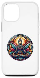 Carcasa para iPhone 13 Pro Cute Graphic A Women Relaxing, Yoga, Yoga Matutino