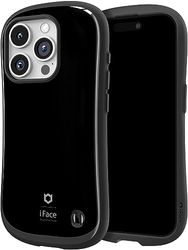 iFace Kompatibel med iPhone 15 Pro fodral – [första klass] gulligt droppsäkert hårt mobiltelefonfodral – svart
