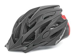 Polisport Helmet TWIG-(M=55/58) Casco, Unisex-Adult, Noir/Rouge, Talla única