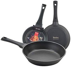Metaltex XPERT - Set 3 Poêles en Aluminium Fondu 20 + 24 + 28 cm