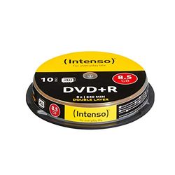 Intenso 4311142 - Pack de 10 DVD+R, 8x, 8.5 GB