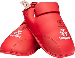 Hayashi Karate Fussschutz (WKF Approved) - rot, Gr. XXL