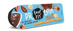 Feel FIT Protein Nut & Mini Grissini, Protein Cocoa & Nut Cream (17% de protéines) avec gressins, une collation protéinée sans sucre ajouté et sans huile de palme (15 x 25 g), 375.0 gramme