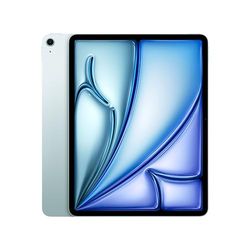 Apple iPad Air 13" (M2): Liquid Retina-display, 256 GB, Landscape 12‑MP camera aan de voorkant/12‑MP camera aan de achterkant, wifi 6E, Touch ID, batterij voor een hele dag – Blauw