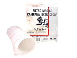 Caja filtro de papel mágico | Filtro para campana extractora | Blanco | Talla única | 3 unidades