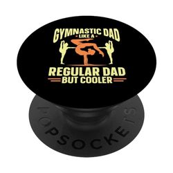 Gymnast Dad Gymnastics Father PopSockets Swappable PopGrip