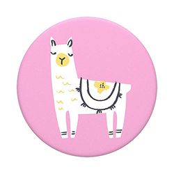 PopSockets PopGrip - Supporto e Impugnatura per Telefoni Cellulari e Tablet con un Top Intercambiabile - Llama Glama