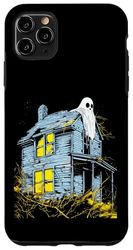 Carcasa para iPhone 11 Pro Max Casa encantada Fantasma espeluznante Casa fantasma Halloween