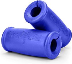 Yes4All WA0A Barbell- en halterstanggrepen, 5,6 cm, blauw