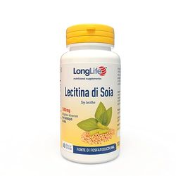 LongLife® Lecitina Di Soia | Fosfolipidi da soia NON OGM | Fonte vegetale di fosfatidilcolina | Precursore acetilcolina | Metabolismo dei lipidi | Fino a 2 mesi di trattamento | Senza glutine