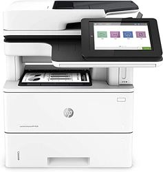 HP LaserJet Enterprise M528f 1PV65A, Stampante Multifunzione A4, Stampa Fronte e Retro Automatica in b/n, 50 ppm, USB, Fax, ADF, Gigabit Ethernet HP Smart, Display a colori da 20,3 cm, Bianca