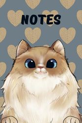 Ragdoll Cat Lined Notebook - Cat Lovers - The Happy Cat Mad Cat Collection - Gift for Men Women Children - Cute Cat Ruled Notebook Journal Diaries 6x9, 120 pages