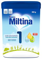 Humana MILTINA 1, Leche infantil para lactantes desde el nacimiento - Fórmula para bebés de 0 - 6 meses -800g