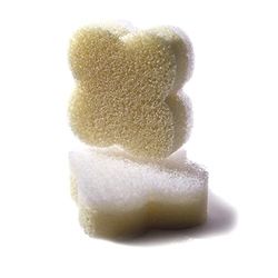 martini SPA - Make-up sponspads met dubbele werking, polyurethaan en wattering, bloemenvorm, beige, 12 g, 2 stuks