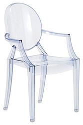 Kartell Lou Ghost Cadeira, azul, 2,7 x 37 x 63 cm